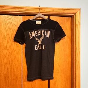 Men's American Eagle shirt,  size xs in gray and black.